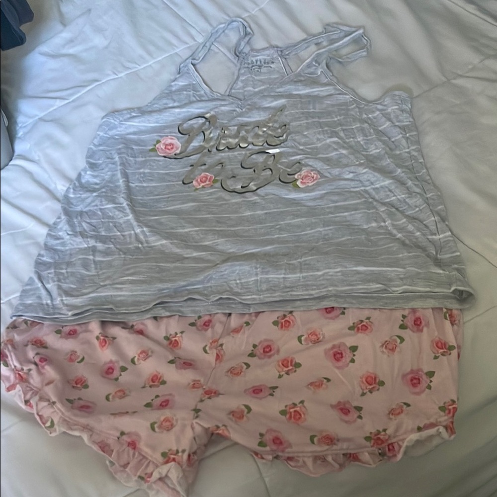 Bride to be Floral Pajama Set